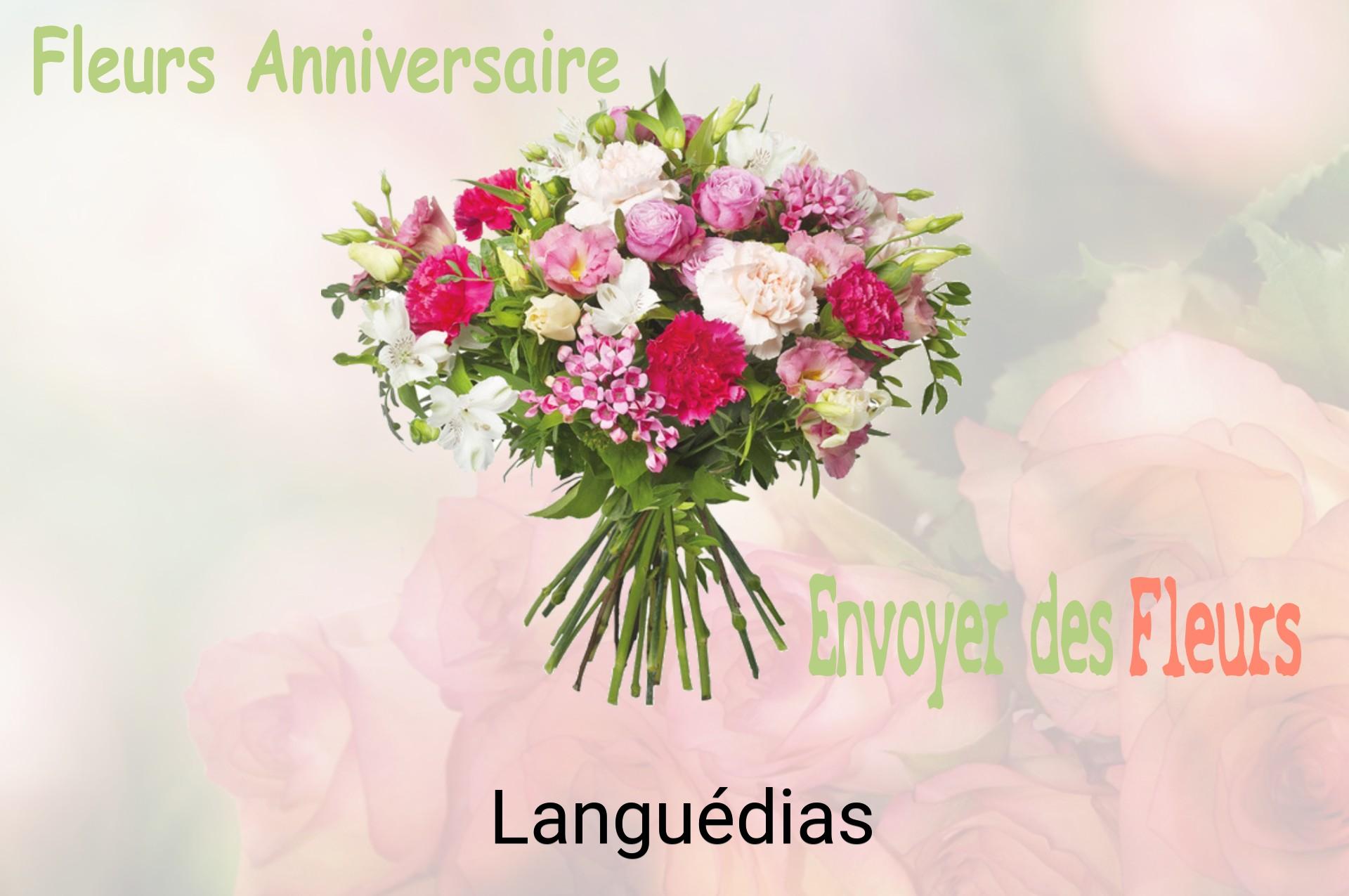 Bouquet de fleurs d’anniversaire livré à Languédias