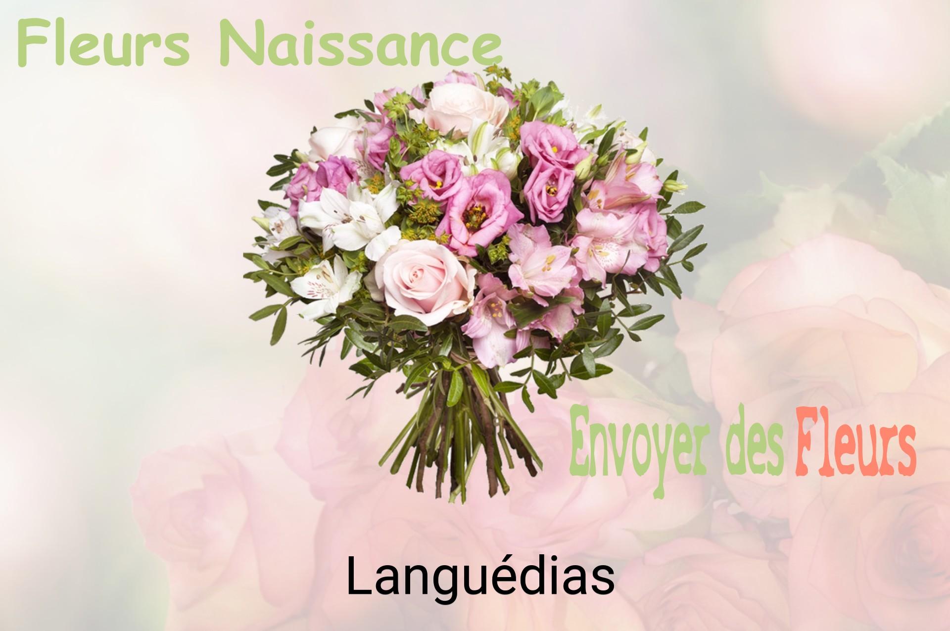 Bouquet de fleurs de naissance livré à Languédias